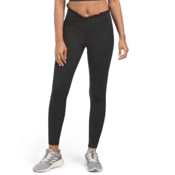 Brand‎ new with Tags Sincerely Jules Active Crossover Ruffle Leggings XL - Picture 1 of 12